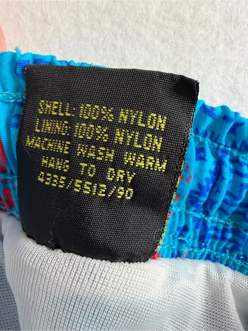 VTG Tadpole 80s Swim Trunks‎ Shorts Geometric AOP What a Blast! 2T